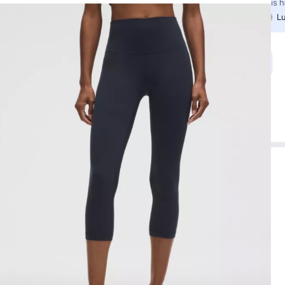 Lululemon Athletica Align Soft Cropped Black Leggings